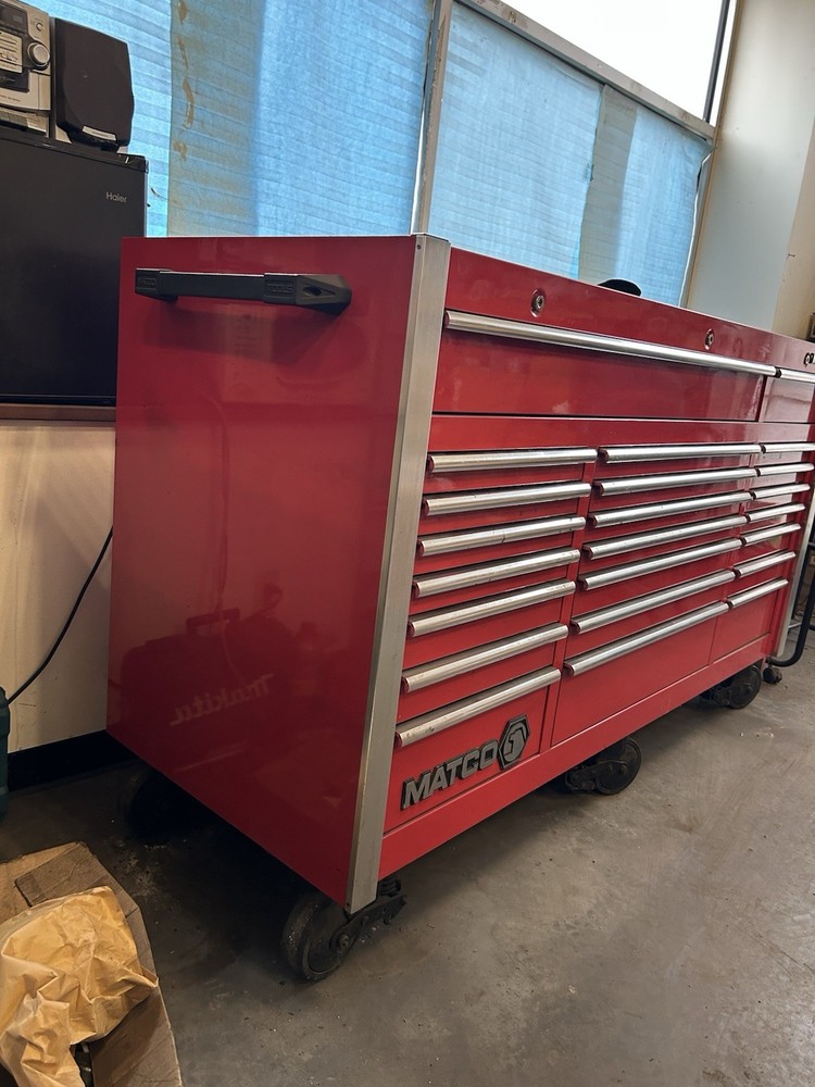 Matco mechanics shop large rolling tool box