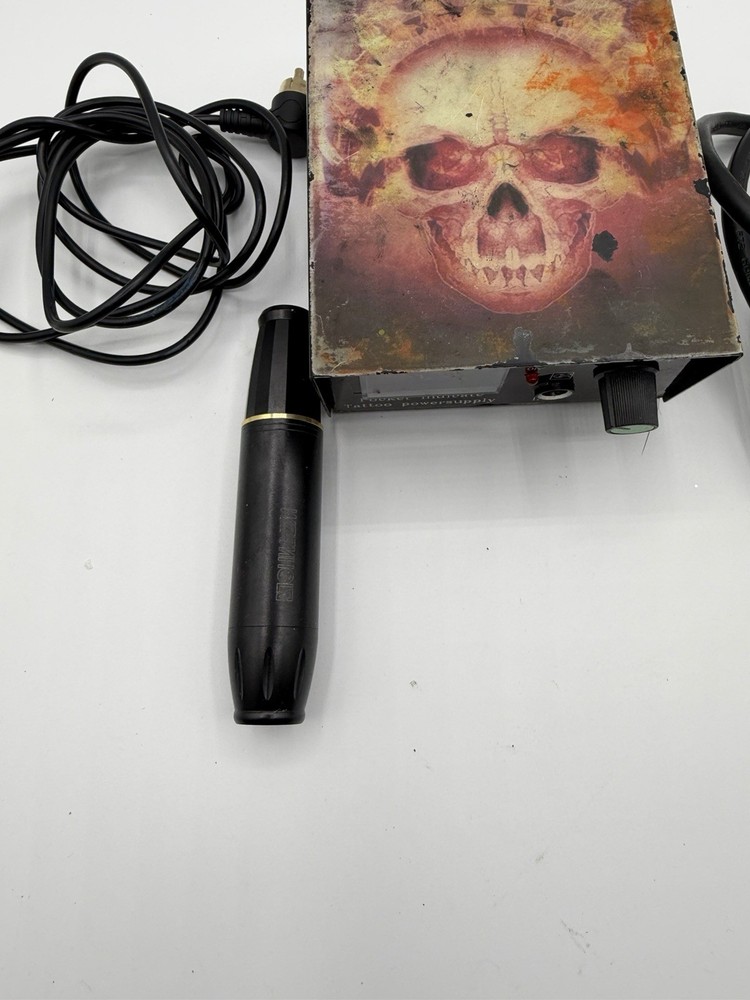 Tattoo Power Supply Tested Working + Tattoo Machine Untested