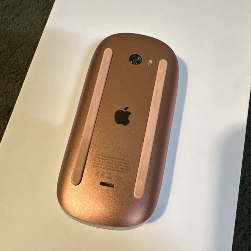 Apple Magic Mouse 2 A1657 Wireless Bluetooth Rechargeable Orange/White