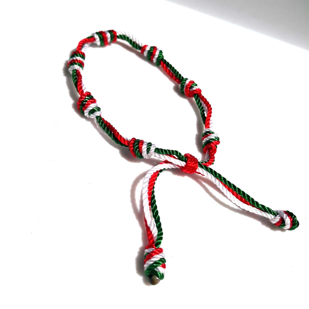 Protection Bracelets Red White and Green