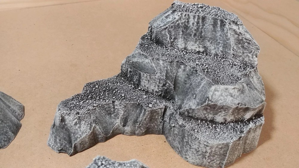 Warhammer 40K / D&D Tall Stone Hills Terrain Set 5–8pc Painted Modular
