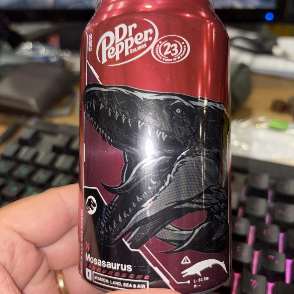 Jurassic World Dr. Pepper Can Empty