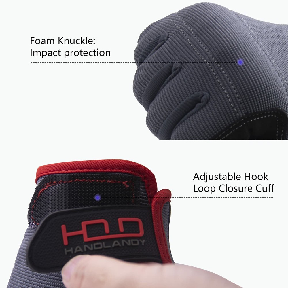 General Utility Light Work Gloves Breathable Stretchable Working Gloves for Men