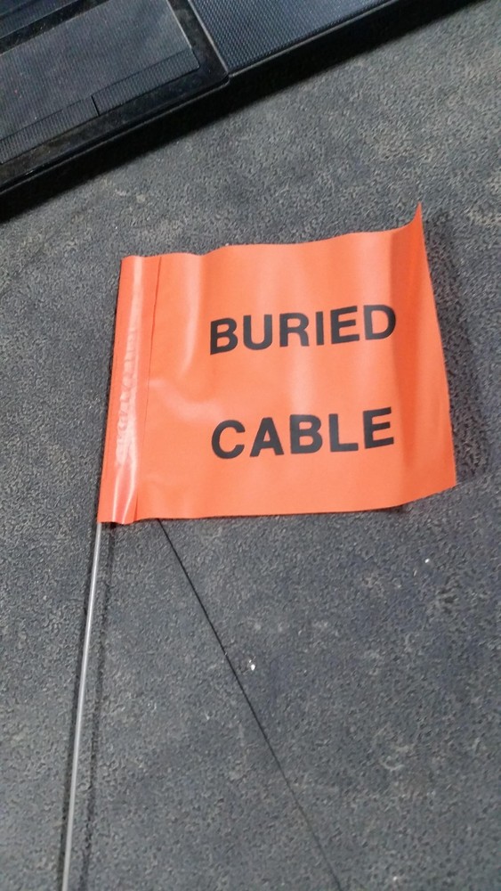 CTG Orange Safety Buried Cable Flag