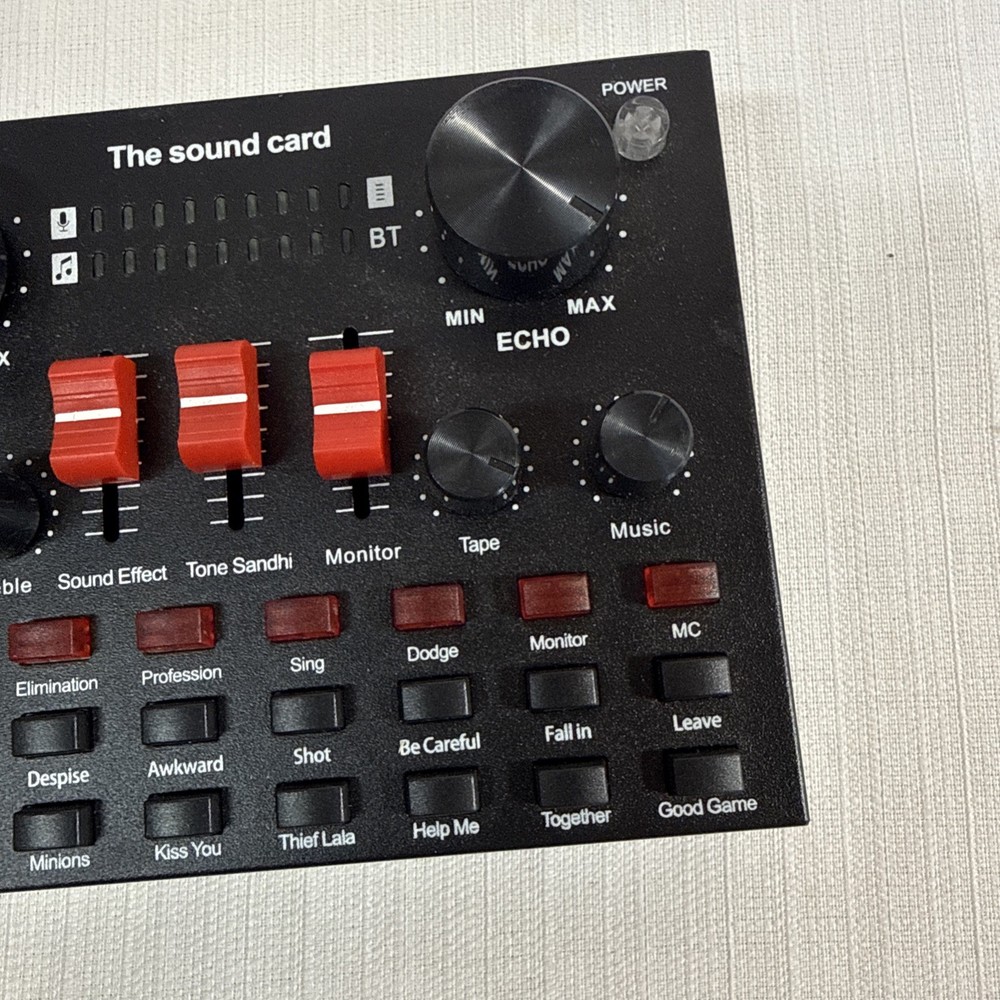 Vocal Processor Clear Mics Input Headphone For Live Broadcasting