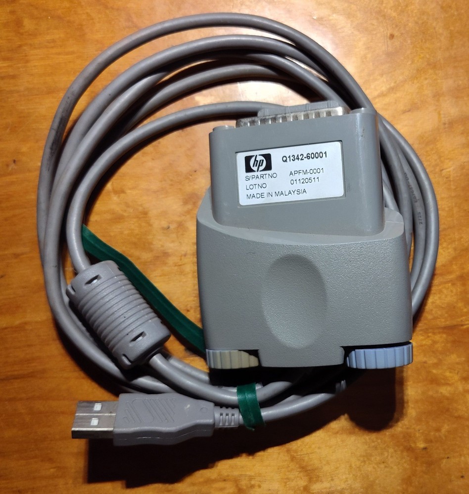 HP Q1342-60001 USB Parallel Printer Adapter APFM-0001