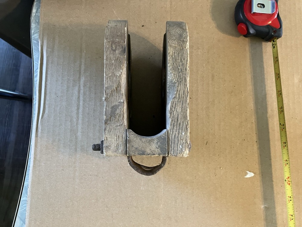 Wood Block For Old Pulley