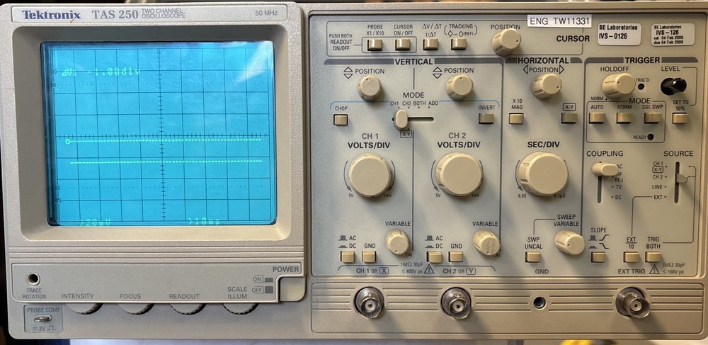 Tektronix Tas 250 Two Channel Oscilloscope