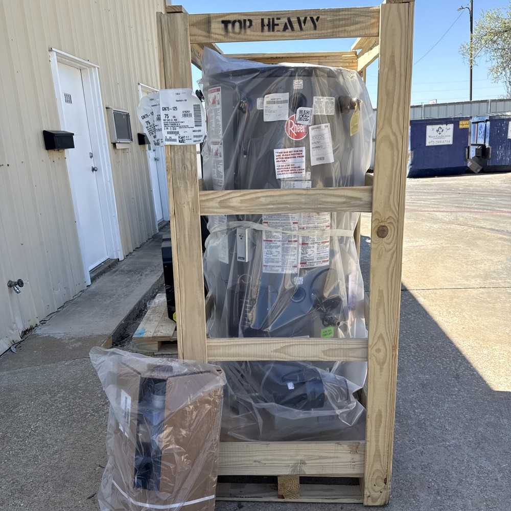Rheem GN75-125 Natural Gas Commercial Water Heater, 75 Gal 125,000 BTU Low NOx