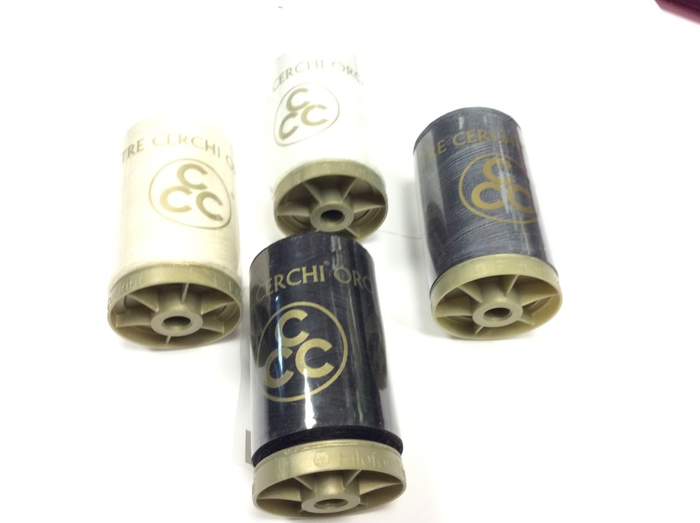 OFFER cotton THREE CIRCLES GOLD 1000Y NO. 50 BLACK - 2 PC