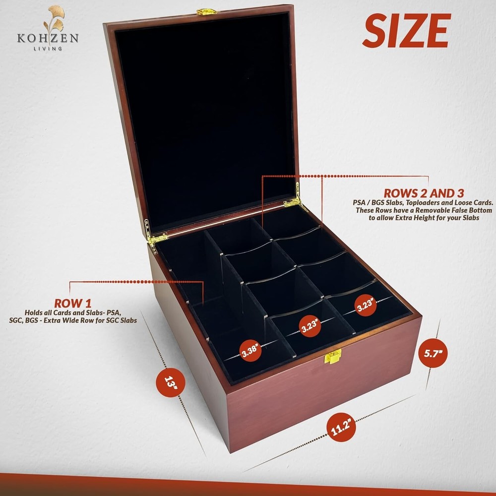 Premium Baseball Card Storage Box - Trading Card Storage Box