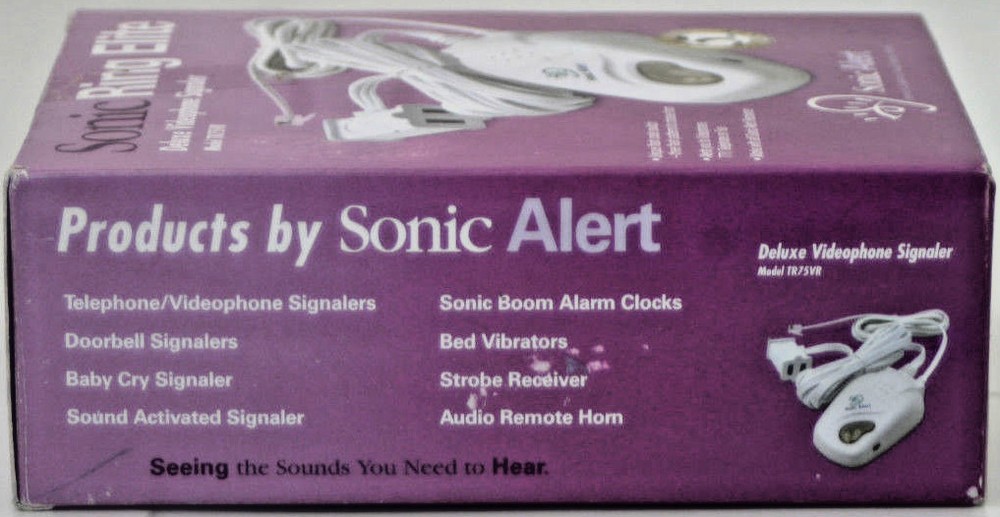 Sonic Alert Ring Elite TR75VR Deluxe Videophone Signaler & Transmitter