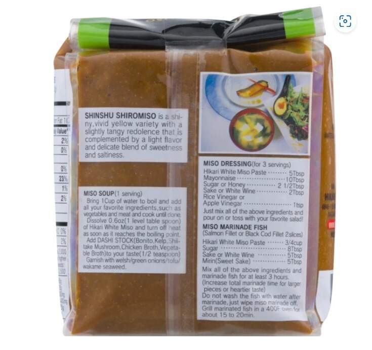 (LOT OF2) MISO - SOY BEAN PASTE -Shinshu White Miso Paste, 2.2 Pound