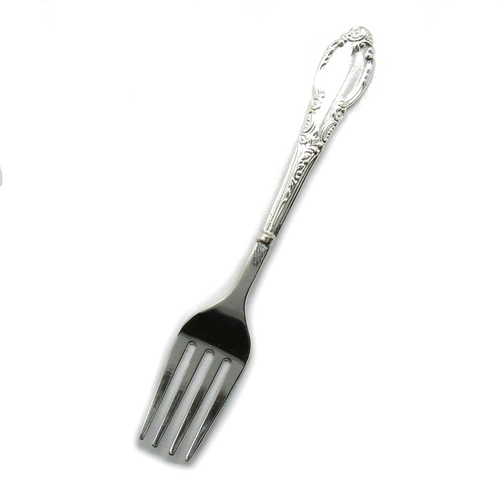 Solid genuine sterling silver fork hallmarked 925 handmade S000011 Empress