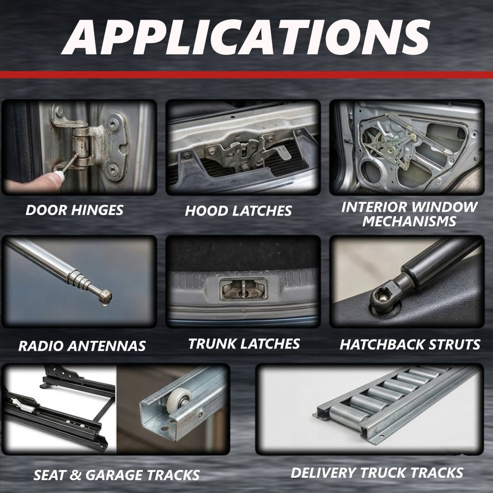 Dynatex White Lithium Grease 16 oz Tub Multi-Purpose (4-Pack)