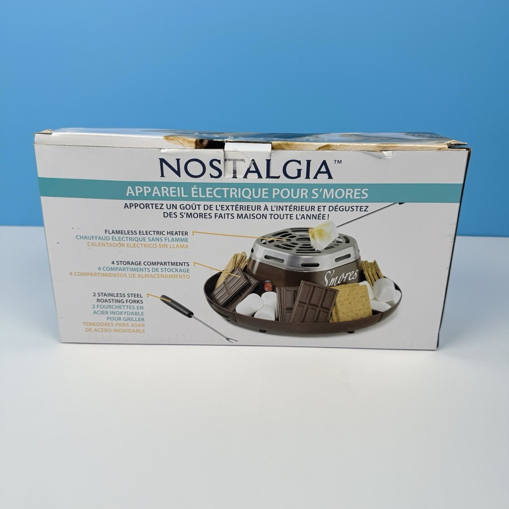 Nostalgia SMM200 Electric Smores Maker Includes 2 Roasting Forks