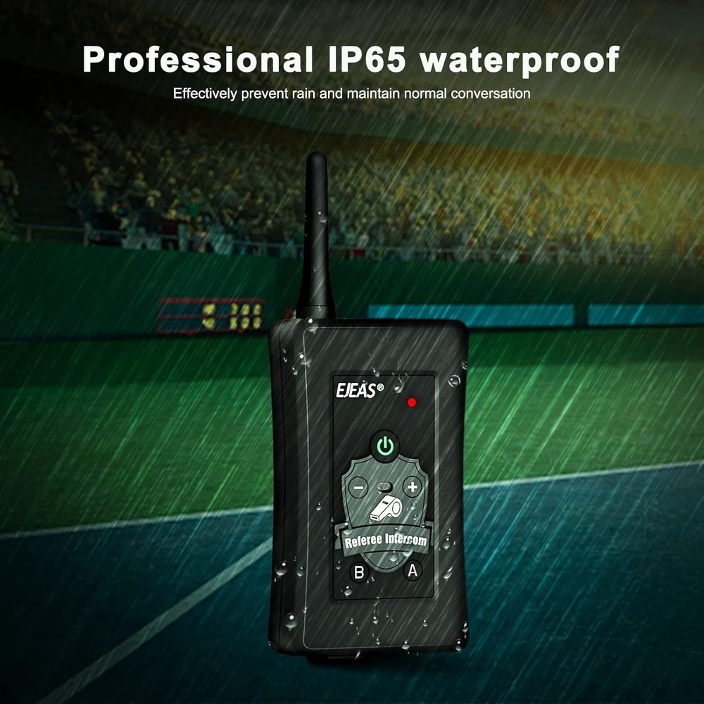 Bluetooth Football Soccer Referee Intercom Conmmunication System for 4 User