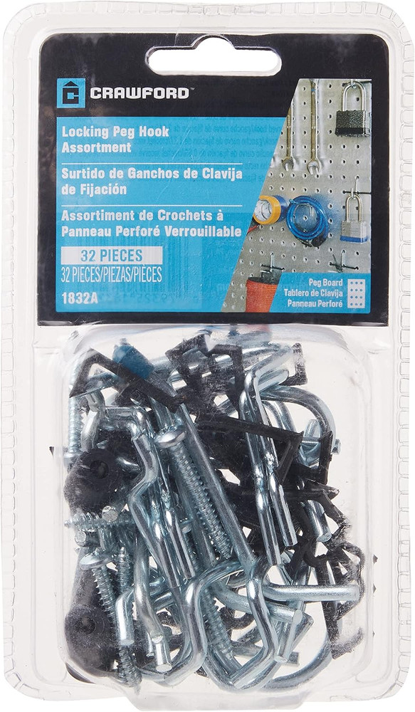 Lehigh 32-Piece Locking Peg Hook Assortment #1832A