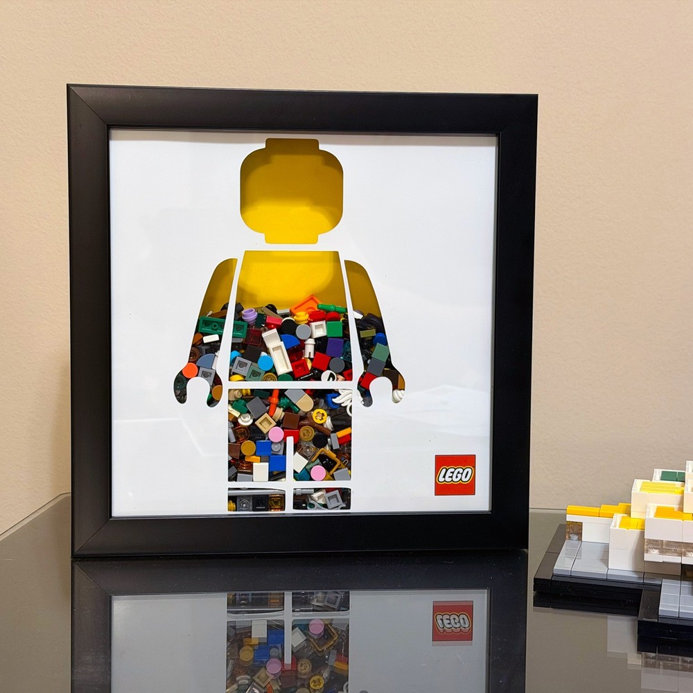 Custom 8”x8” Shadow Box Display For Extra and Spare LEGO Bricks