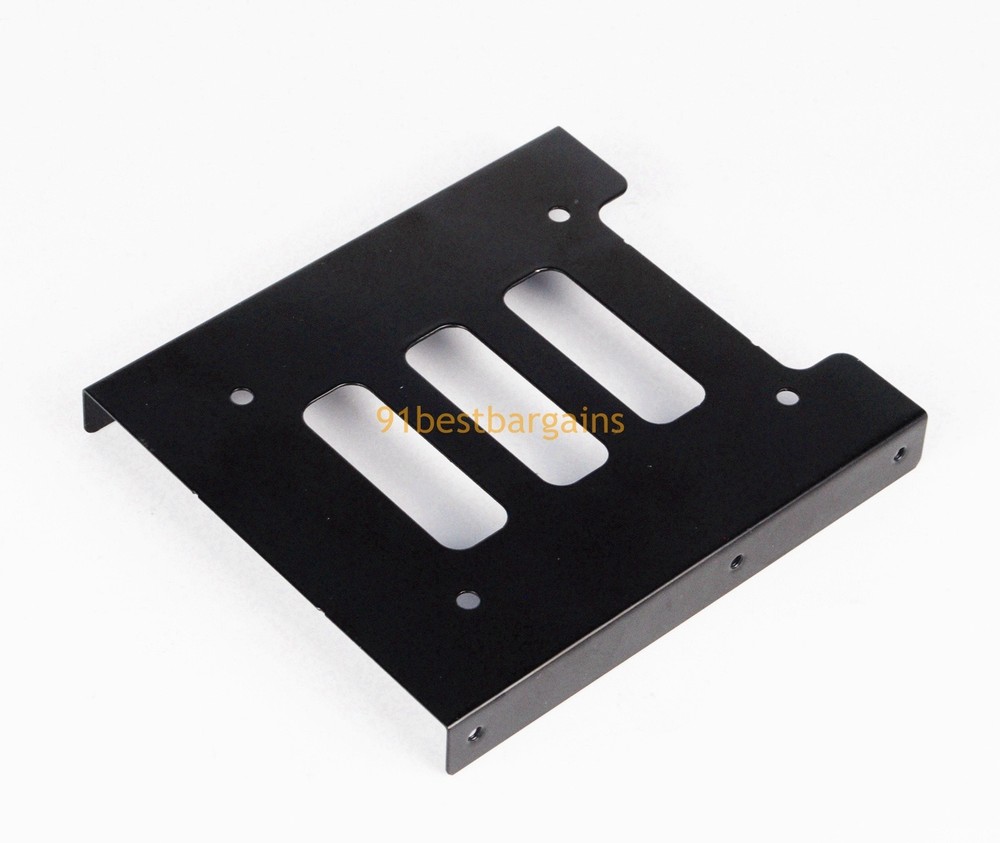 2PCS 2.5" SSD HDD to 3.5" Mounting Adapter Bracket Tray Dock Tray+Cable for PC
