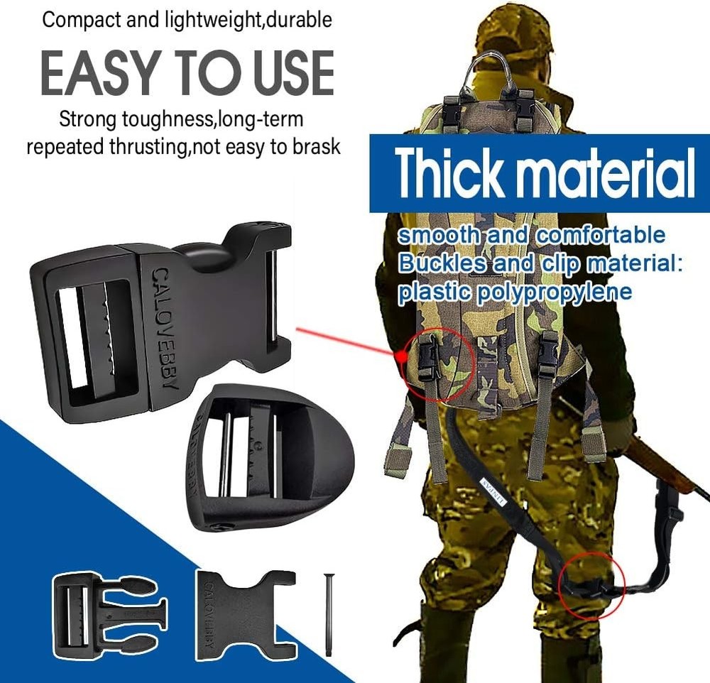 Field Repair Buckle Adjustable Plastic Strap Release