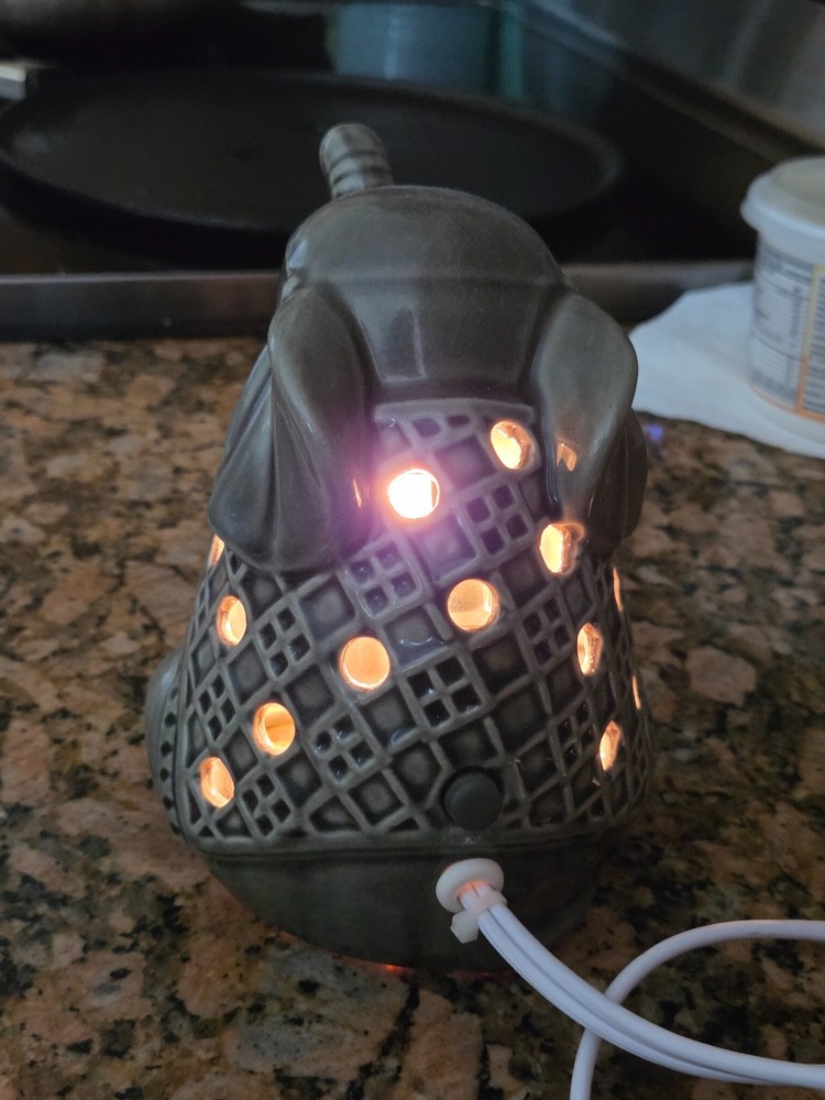 Ceramic Elephant w/ Trunk Up Tabletop Night Light Accent Lamp Corded TESTED