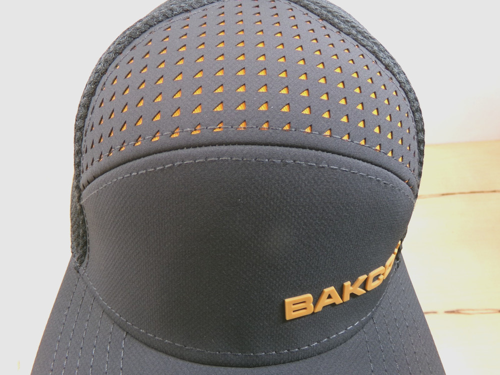 Bakcou Cycling Cap Hat Gray Mesh Breathable Snap Back