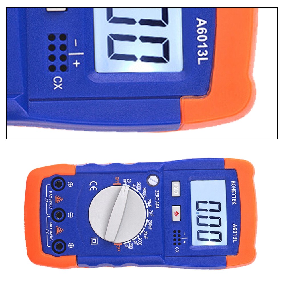 Multimeter Digital Capacitance 200pF-20mF Meter Capacitor Tester Measure Tool