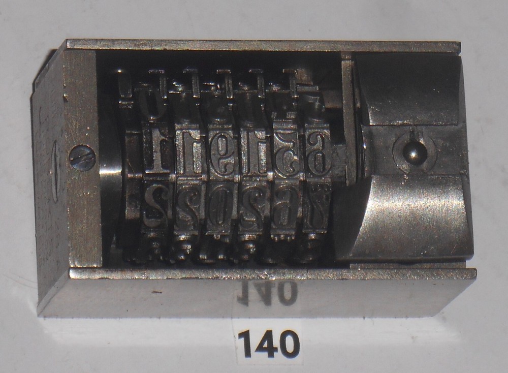 Roberts | letterpress numbering machine | 140