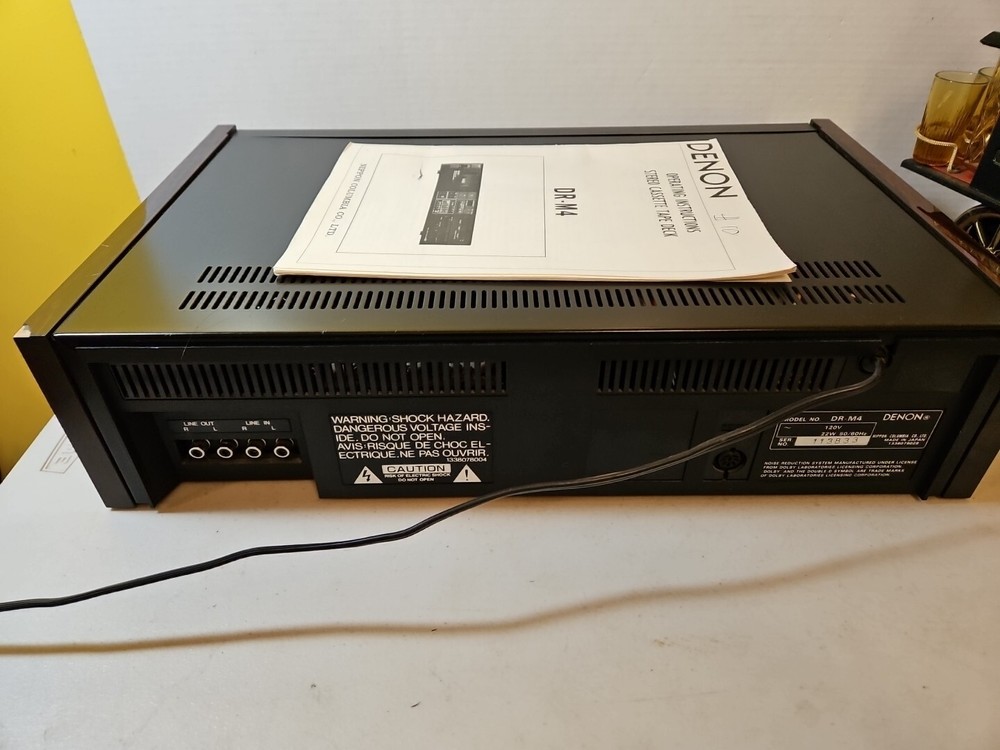 Denon Cassette Tape Player DR-M4 drm4 Deck 3C20