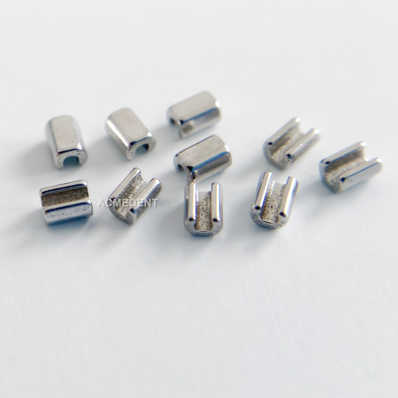 100Pcs Dental Mini Stops Crimpable Stop Hooks Archwire Stopper Closed Open Type