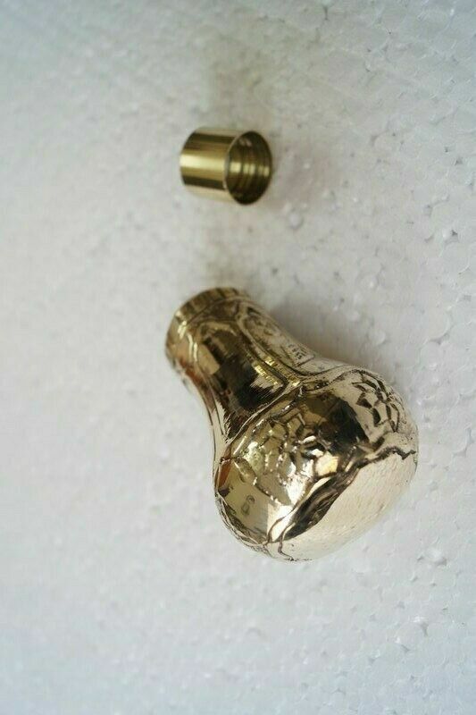 Antique Stylish Victorian Solid Brass head Handle Only /Walking Cane Stick Gift