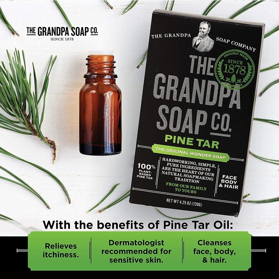 Grandpa's Soap Pine Tar 4.25 oz (8-Pack)