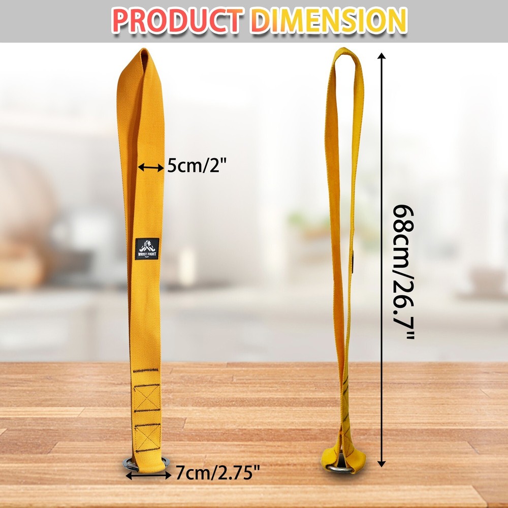 Heavy-Duty Pronation Arm Wrestling Strap Durable Training Loop for Weight Plate