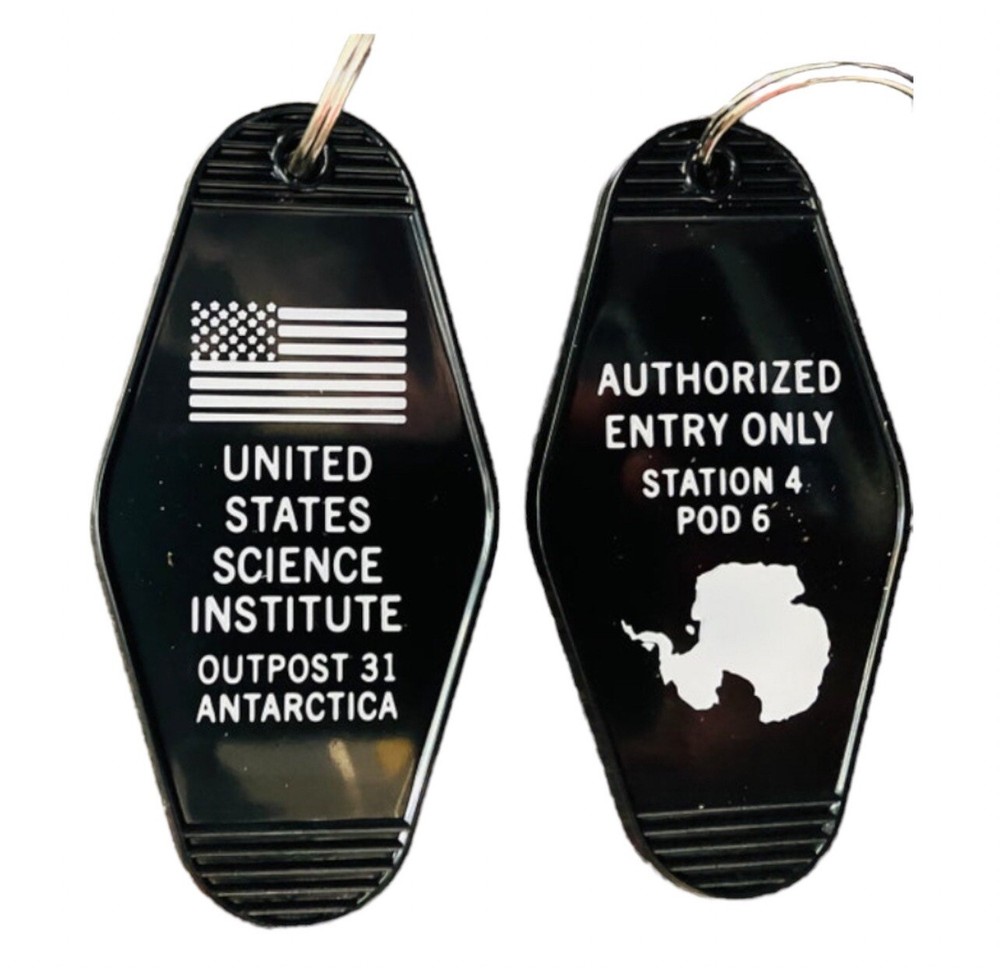 THE THING US Science Antarctica Inspired Keytag.