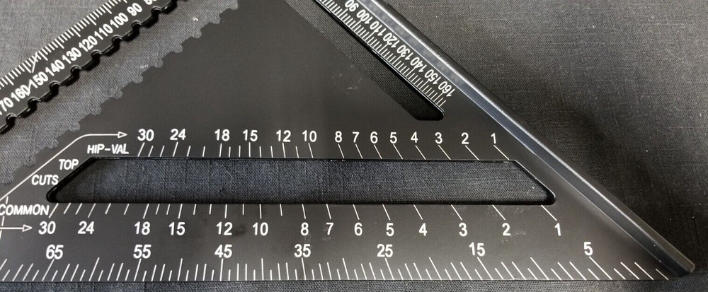 Thanksky Triangular Rule Professional 30cm 12" Measuring Tools Angle Frame