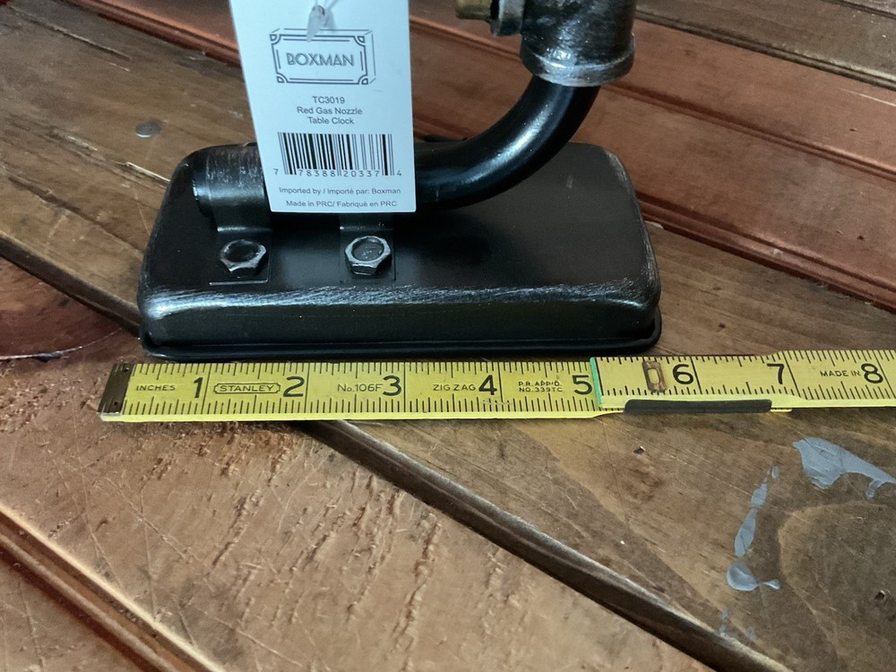 Red Industrial Style Gas Nozzle Table Clock...Ships Free!
