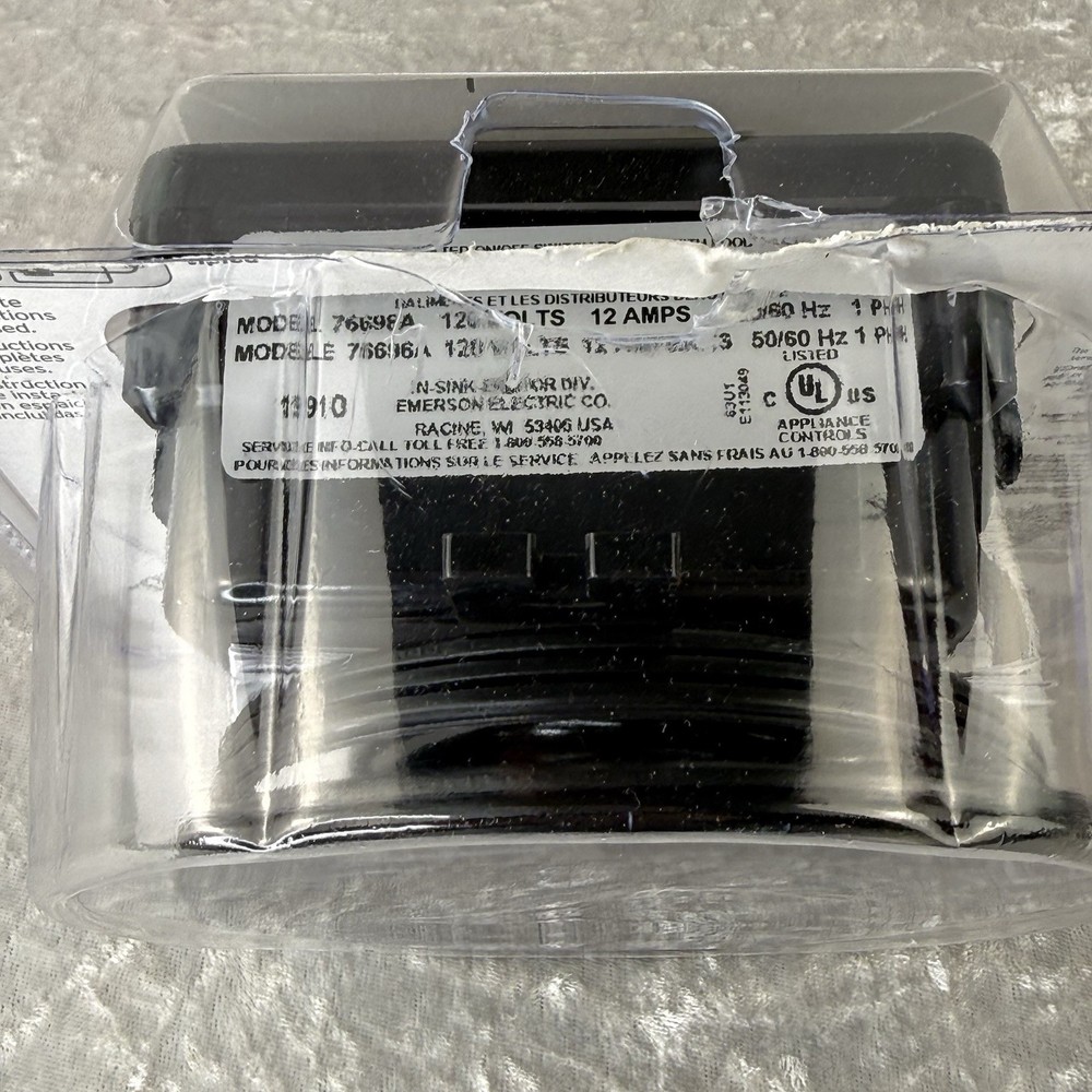 InSinkErator 76696A SinkTop Switch Electrical Box ONLY No Button - New, Open Box