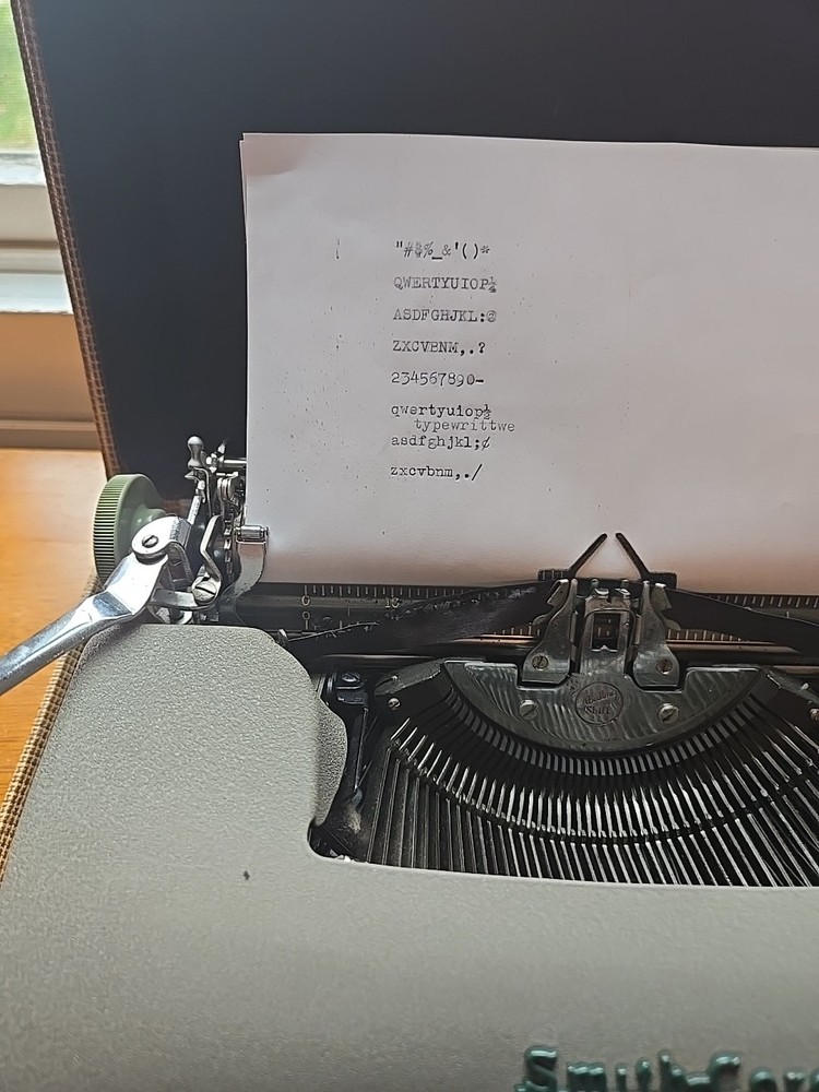 Smith Corona "Tabulator" Typewriter With Case