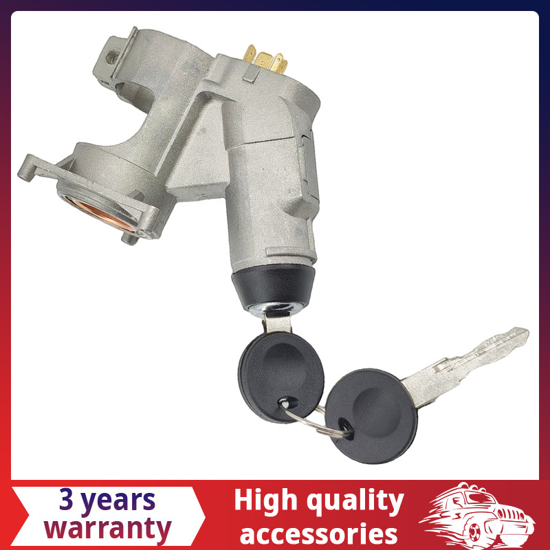 Ignition Column Lock Cylinder & Housing & Switch Set For VW Cabriolet Jetta Golf