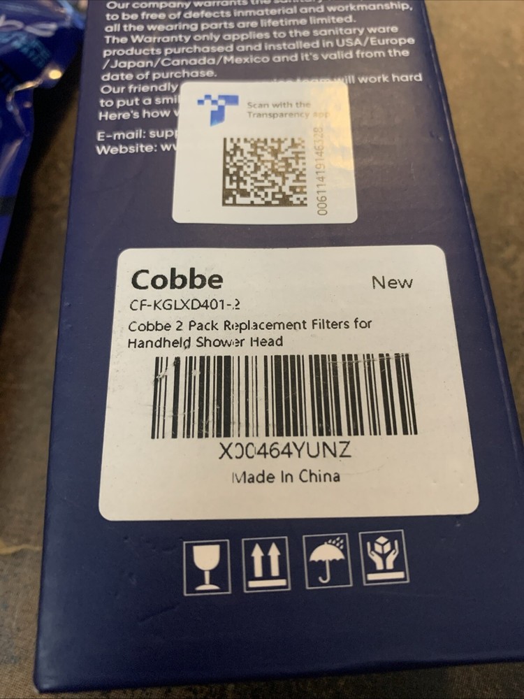 Cobbe 2 Pack Replacement Filters for Handheld Shower Head - Water Softener