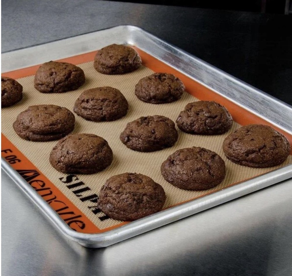 Silpat Rectangle Half Size Non-Stick Baking Mat - Orange