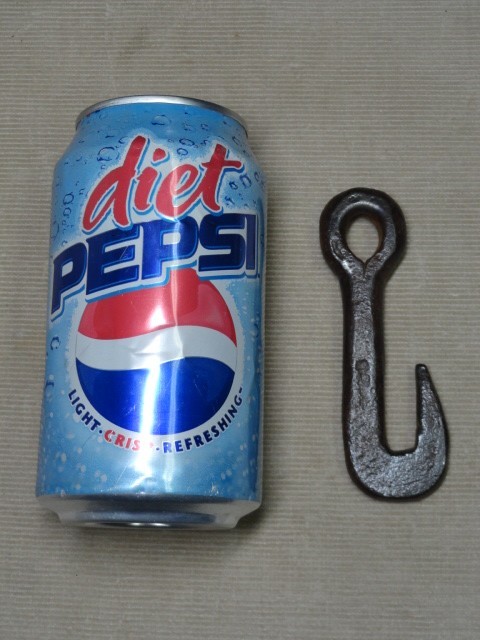 NICE Hand Forged Blacksmith Made Small Size Dainty Hook 'J'