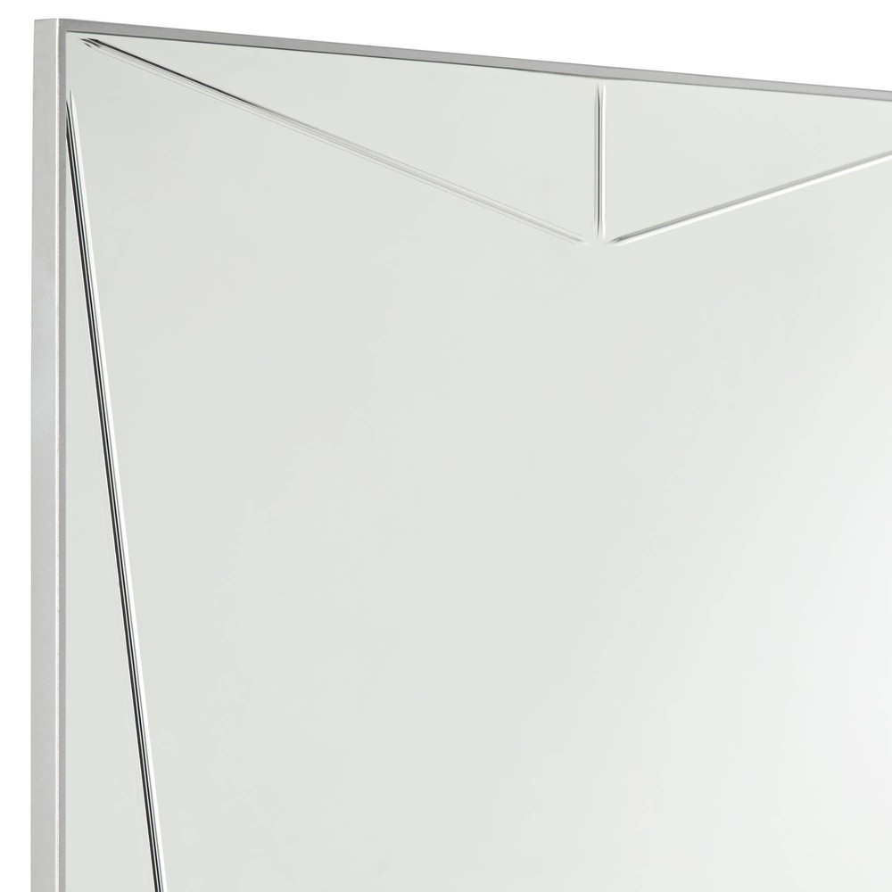 Relevei Silver 26" x 39" Rectangular Wall Mirrors Set of 2