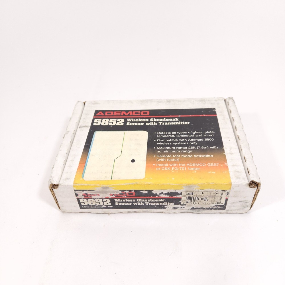 Ademco 5852 Wireless Glassbreak Sensor With Transmitter New