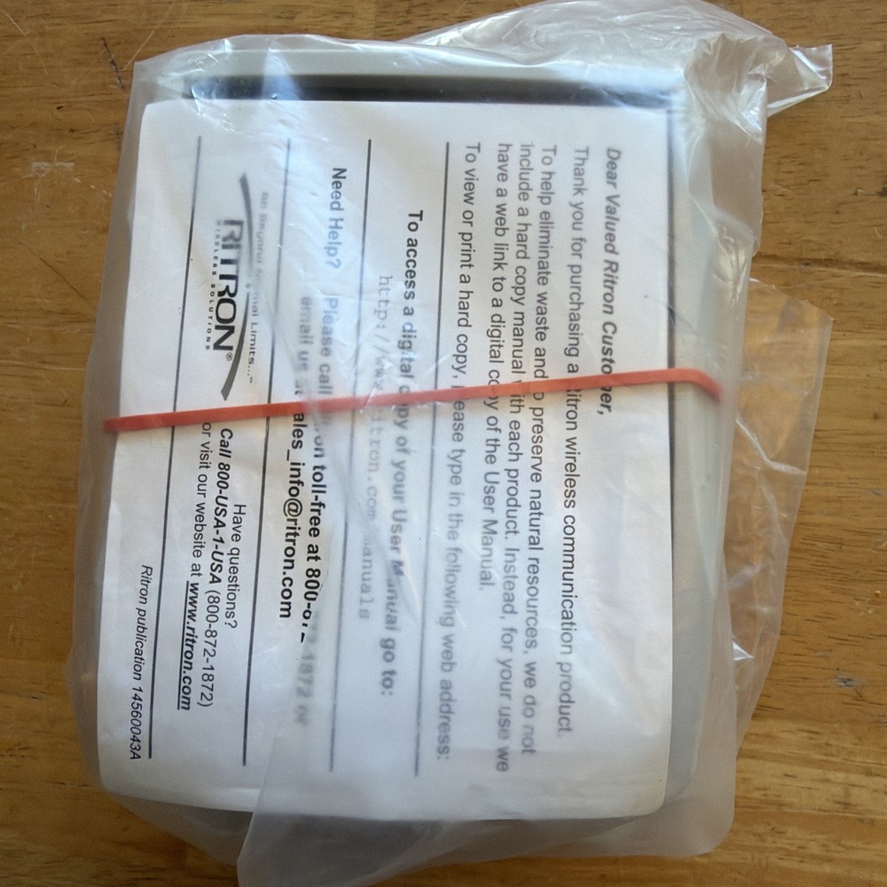 RITRON RQA-451 Wireless Call Button,UHF New /Open Box.