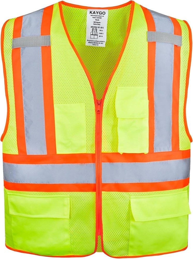 Comfortable Yellow Safety Vest - 360 Reflectivity and Multi-Function Pockets