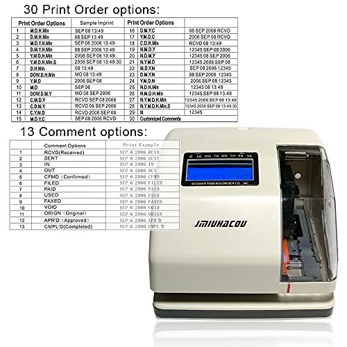 T4U Digital Time Stamp,Electronic Time Clock and Document Stamp,Multifunction