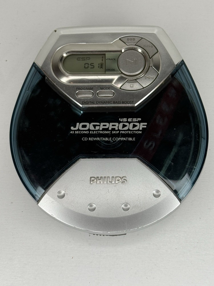 Philips Jogproof Portable CD Player 45 ESP CD-RW Compatible Tested