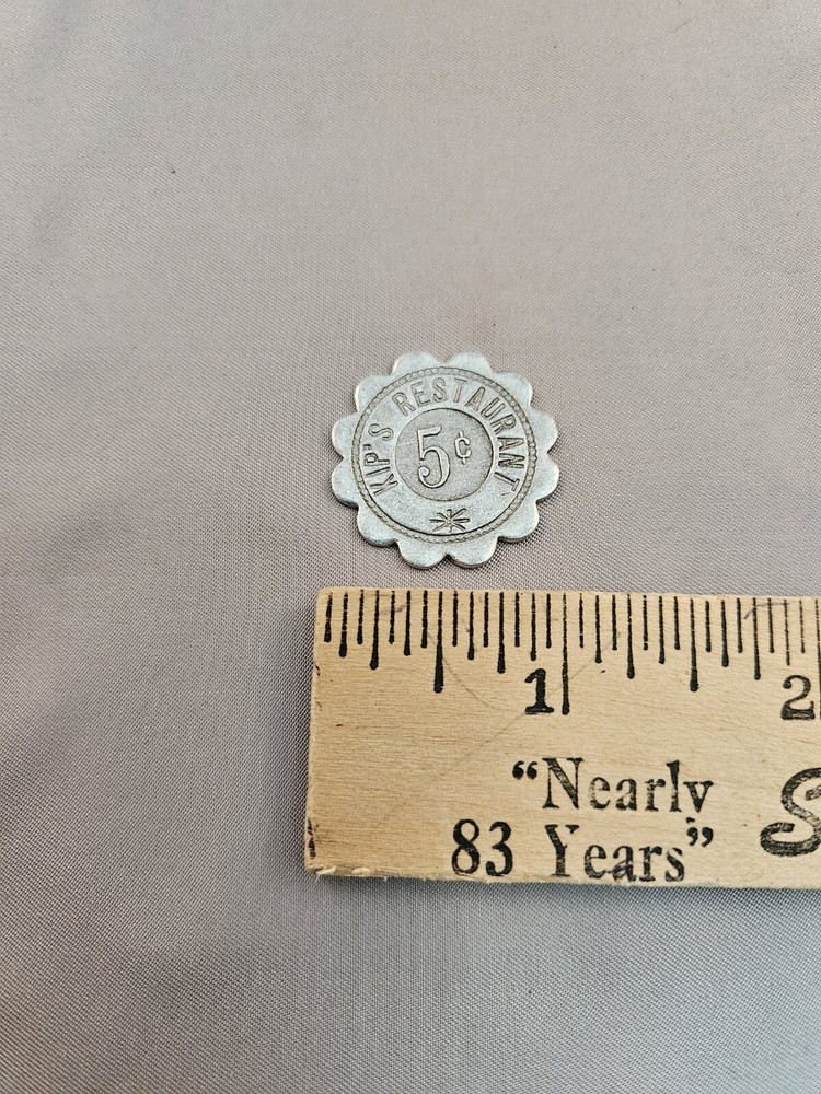 Ephrata, Pa. Kip's Restaurant, 5 Cent Token, E A Schmidt (Variation #2)